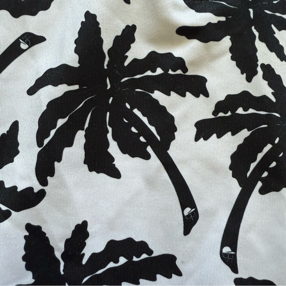 George Hats Long Sleeve Black and White Palm Tree Sun Suit - Picture 4 of 5